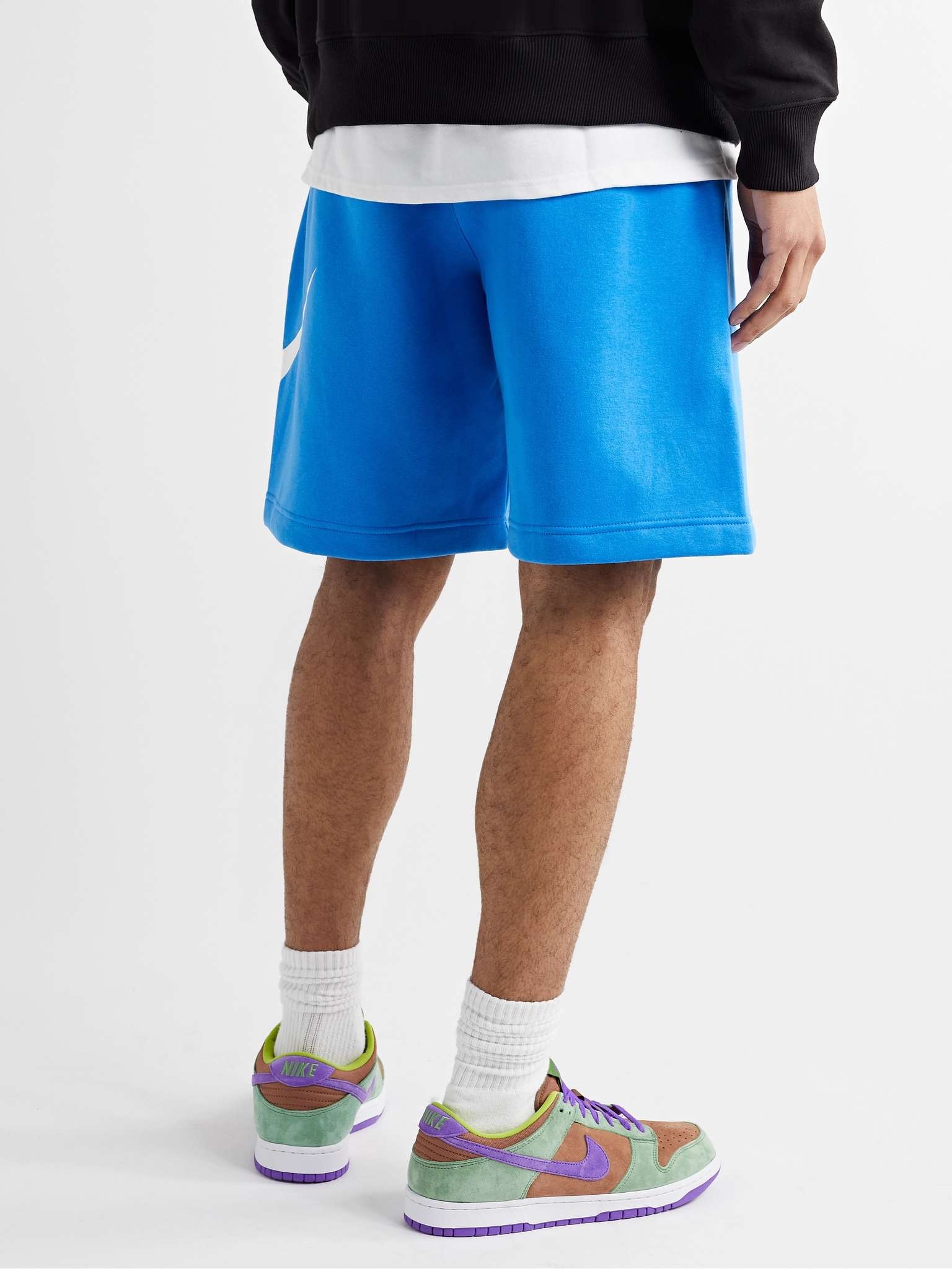 Sportswear Club Logo-Print Cotton-Blend Jersey Shorts - 4