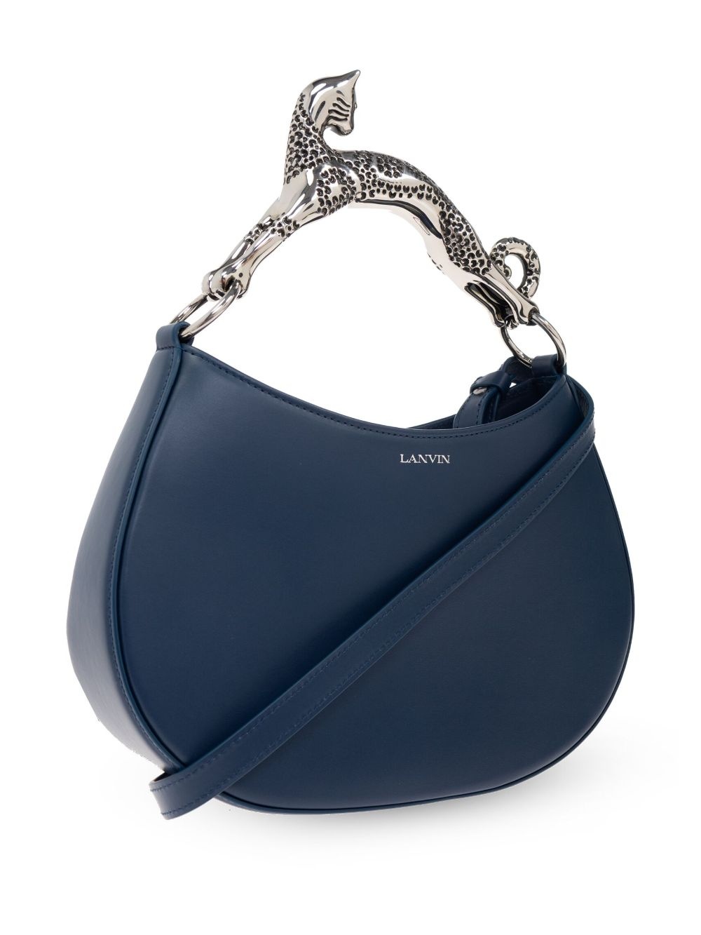 cat-handle leather tote bag - 4