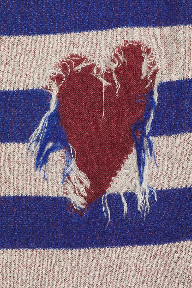 We11done Grunge Stripe Pullover outlook