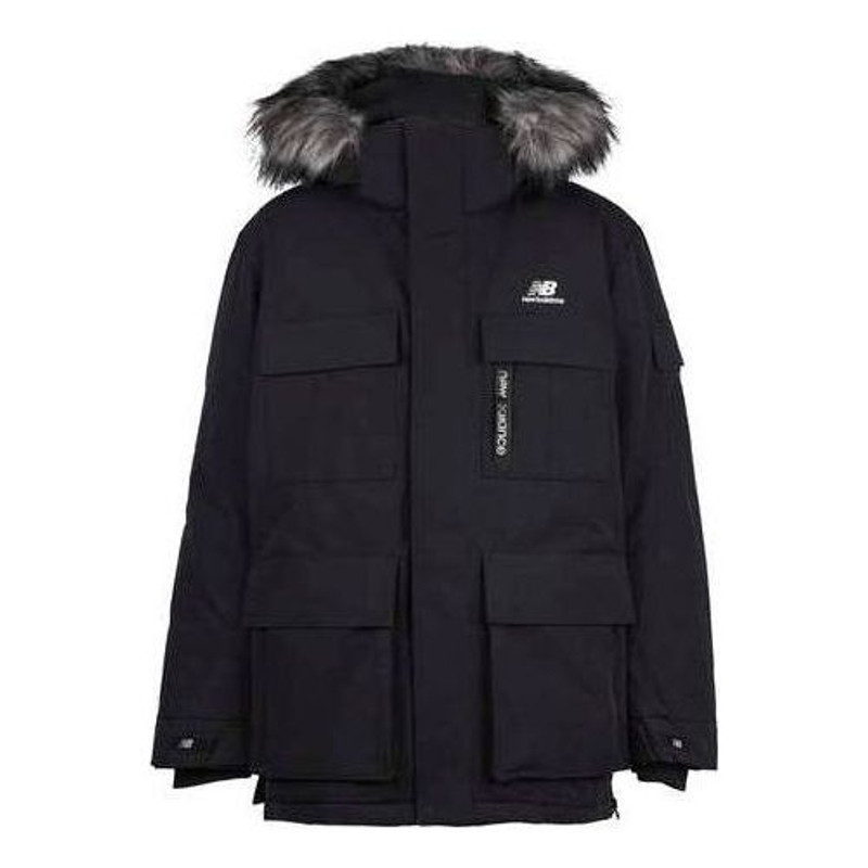 New Balance Warm Long Down Jacket 'Black' NPA46021-BK - 1