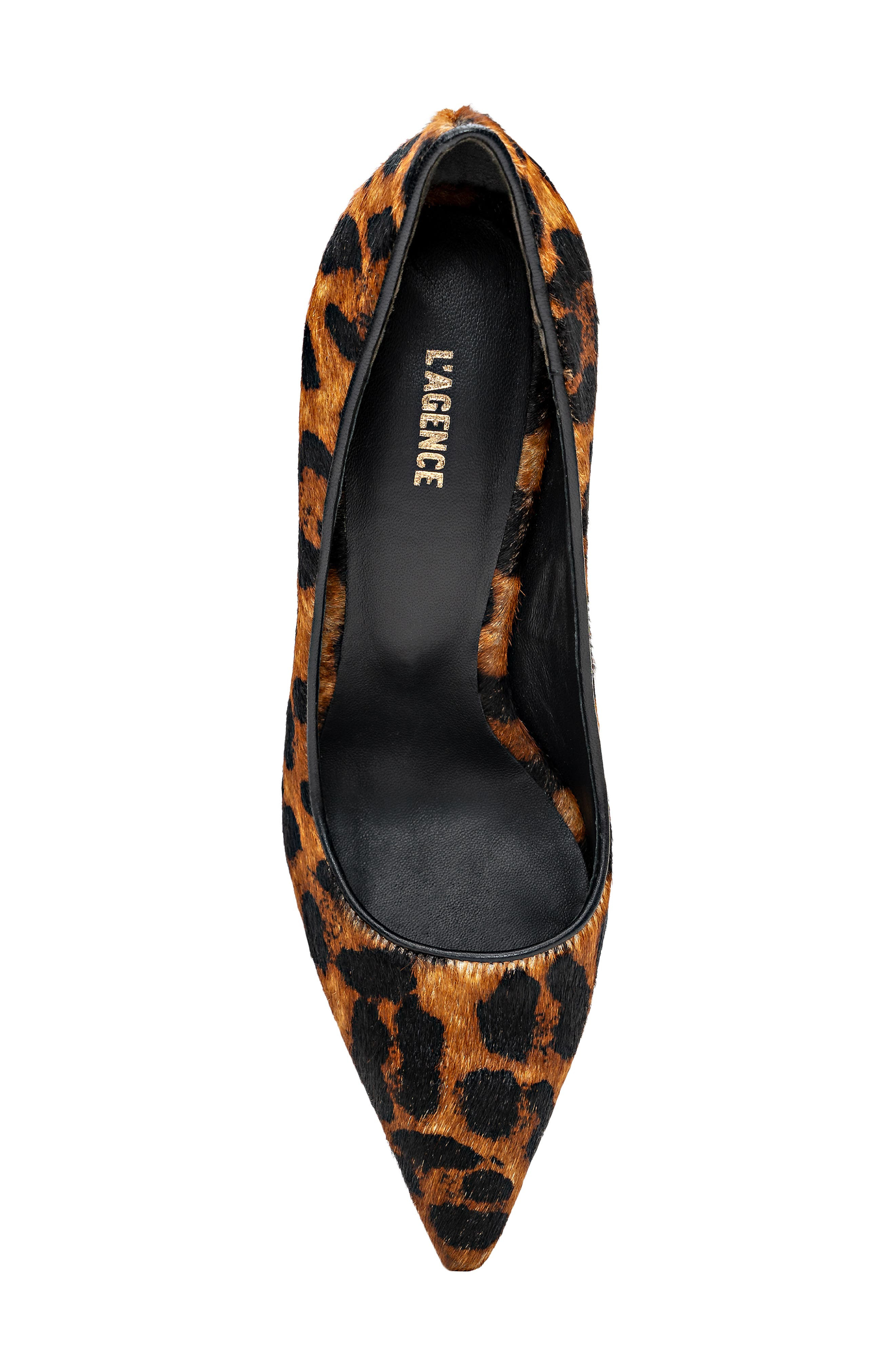 L'AGENCE Maelle Genuine Calf Hair Pump in Leopard Hair Calf at Nordstrom - 5
