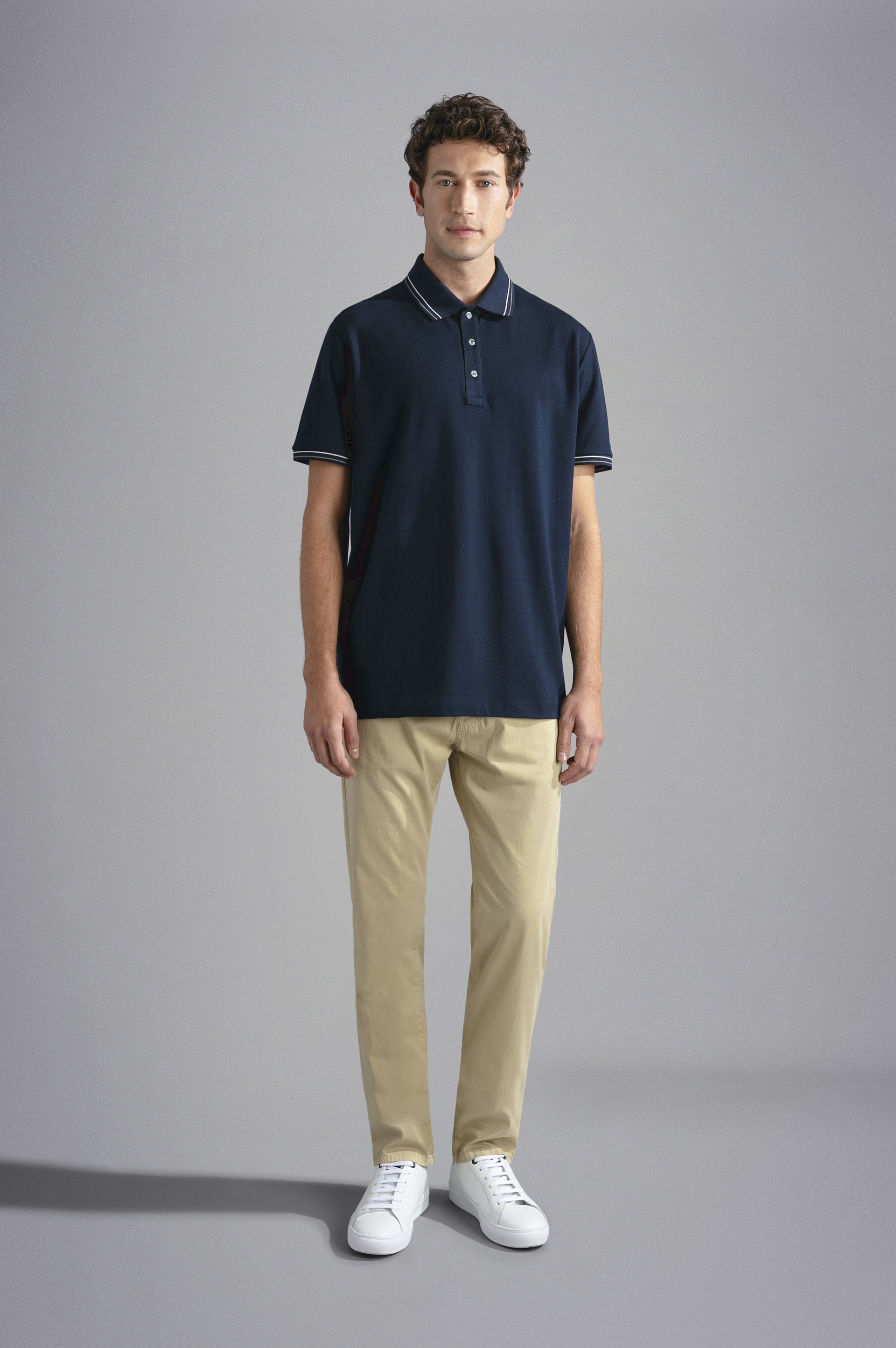 SILK AND COTTON STRETCH 5 POCKETS TROUSERS - 2
