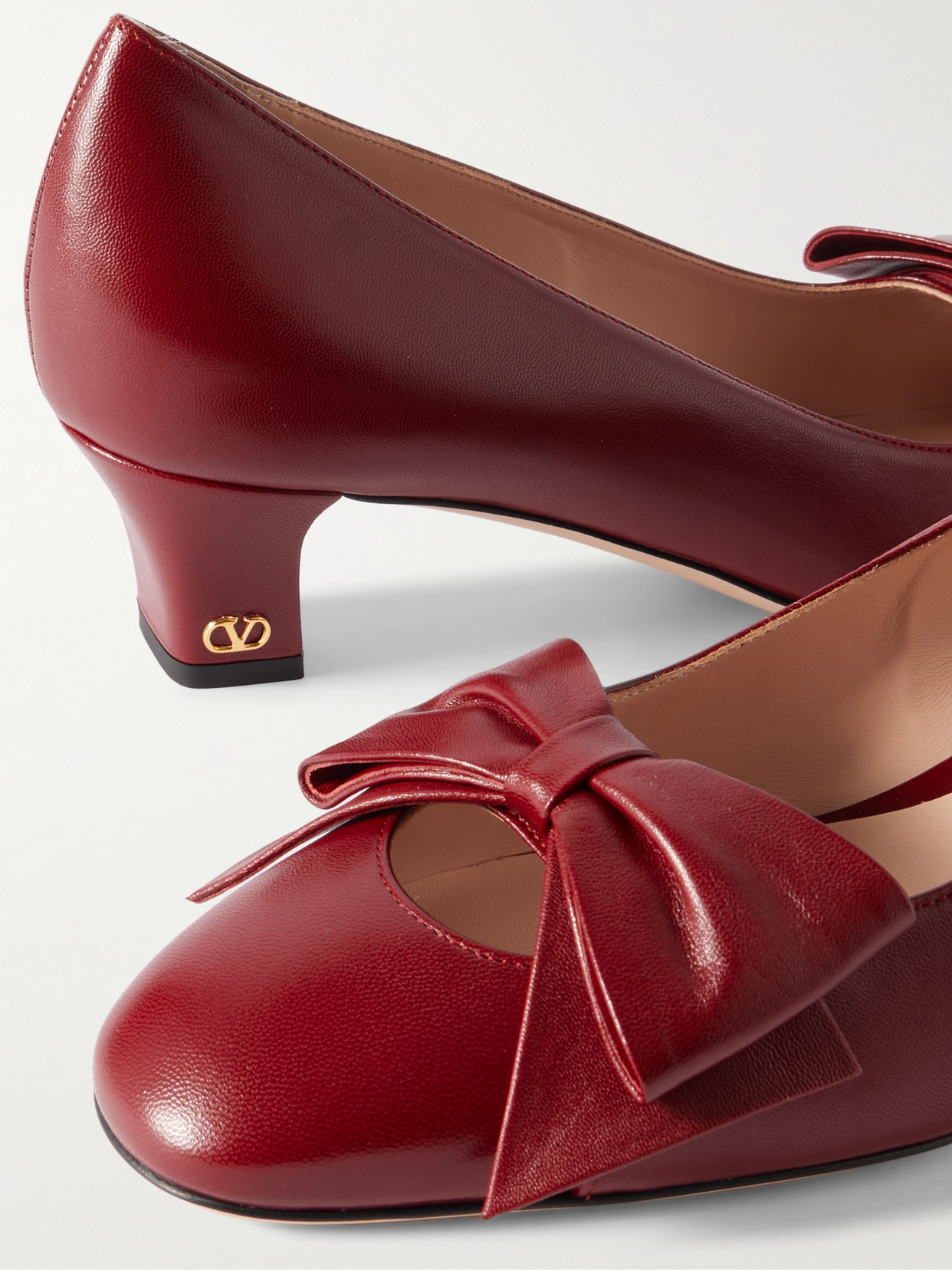 Bowow 45 Bow-embellished Leather Pumps - 4