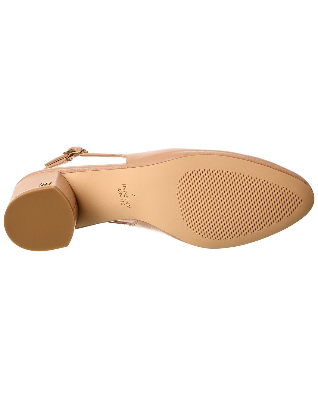 Stuart Weitzman Bridgt 50 Leather Slingback Pump - 4