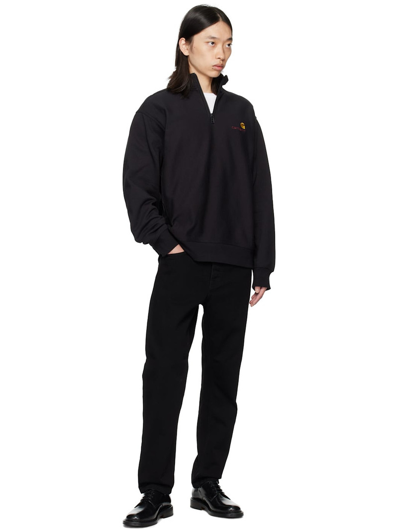 Carhartt Black Half-Zip American Script Sweatshirt outlook