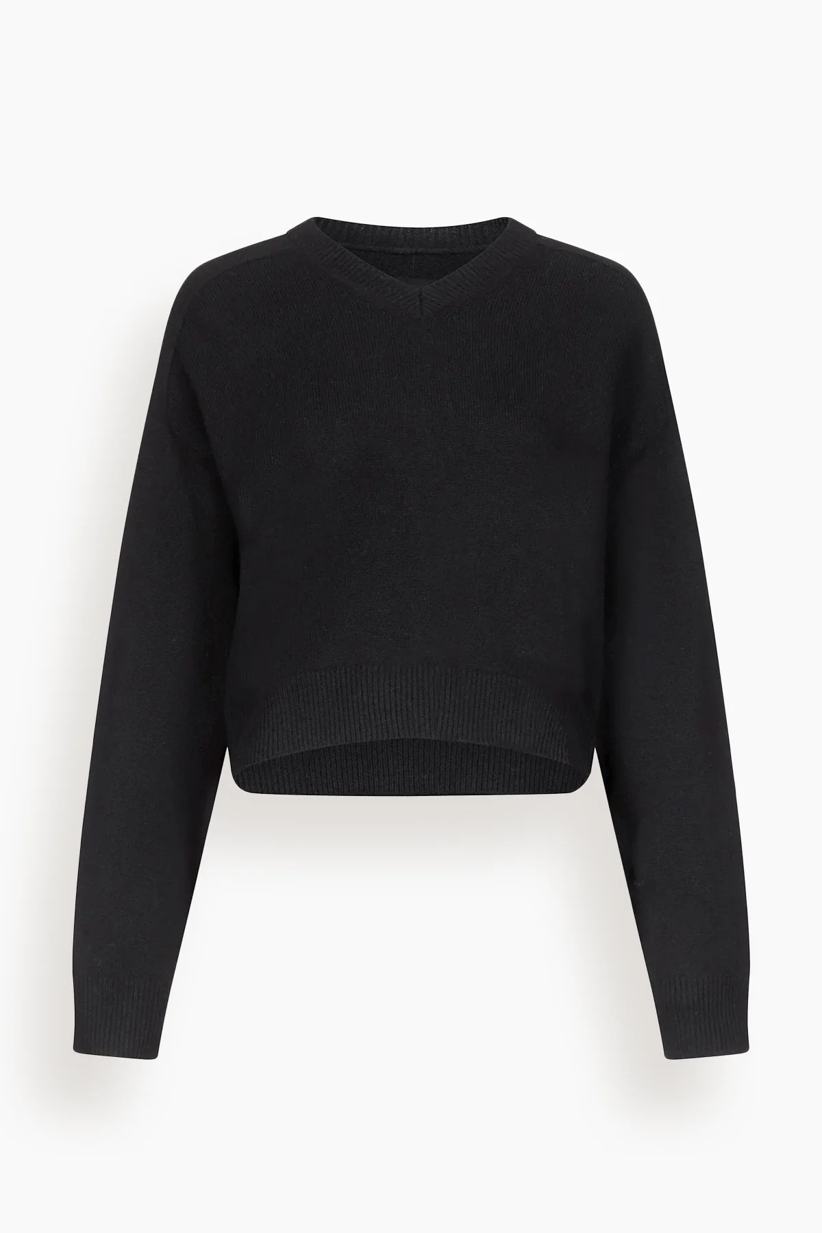 Anzor V-Neck Sweater in Black - 1