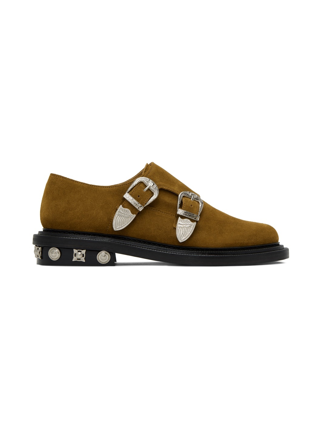 Khaki Buckle Monkstraps - 1