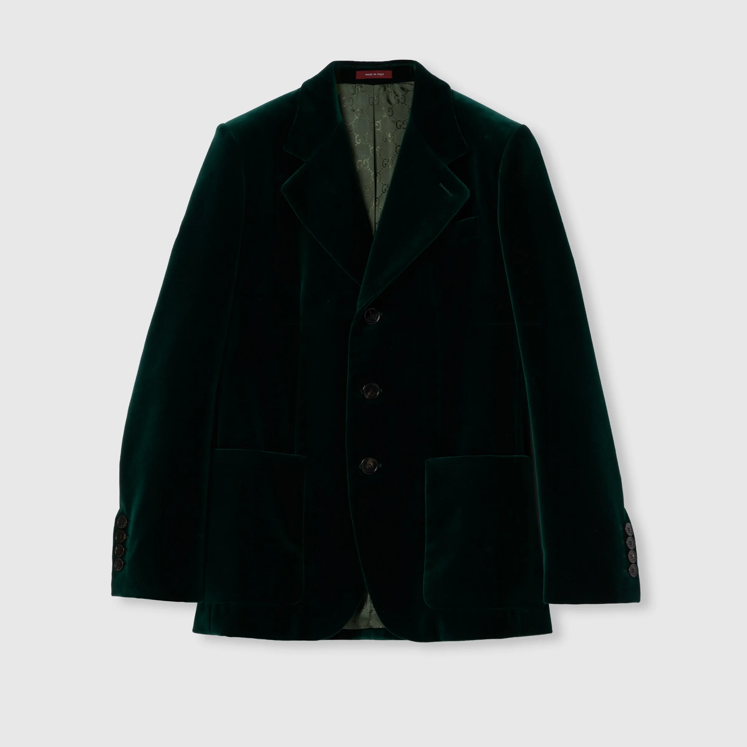 Stretch cotton velvet jacket - 1