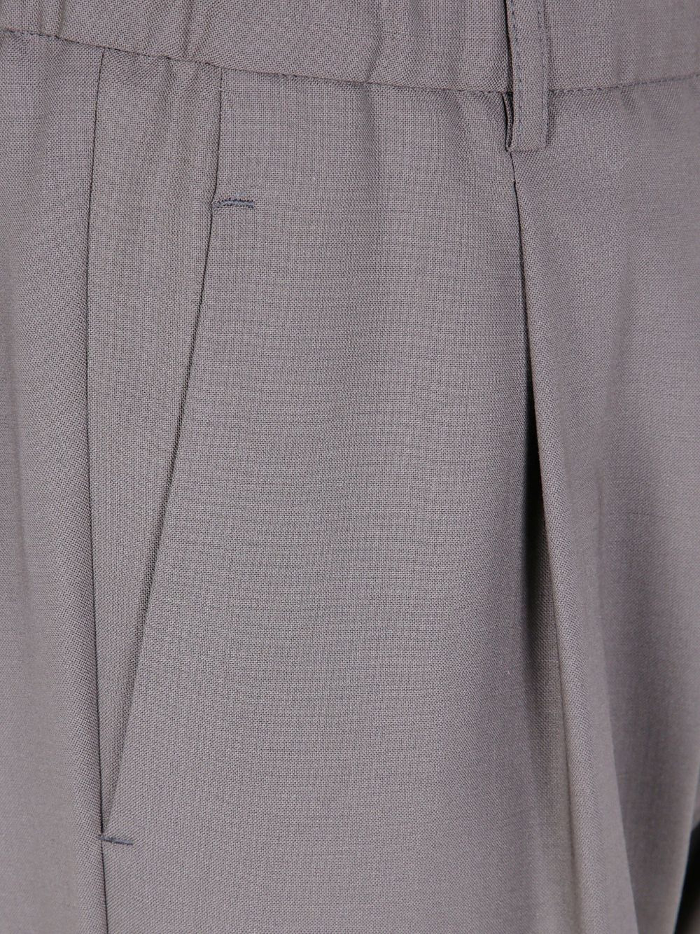 pleated back-pocket trousers - 3