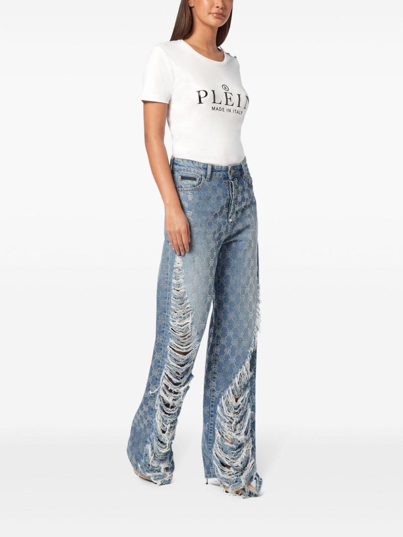 PHILIPP PLEIN monogram strass jeans outlook