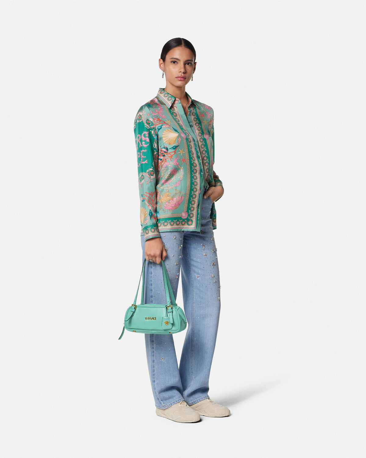 Versace Tag Bowling Bag - 3