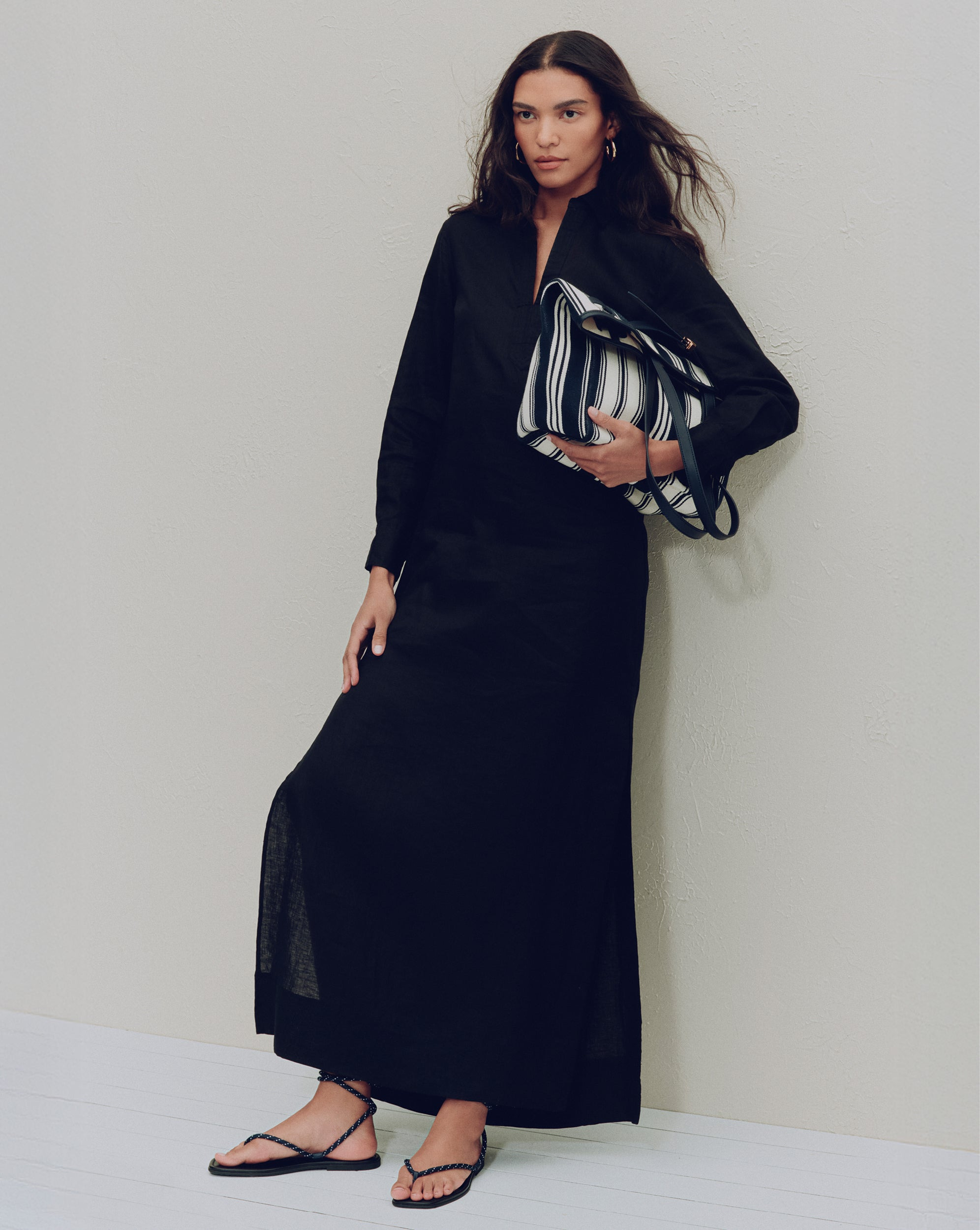 MOORE LINEN MAXI DRESS - 7