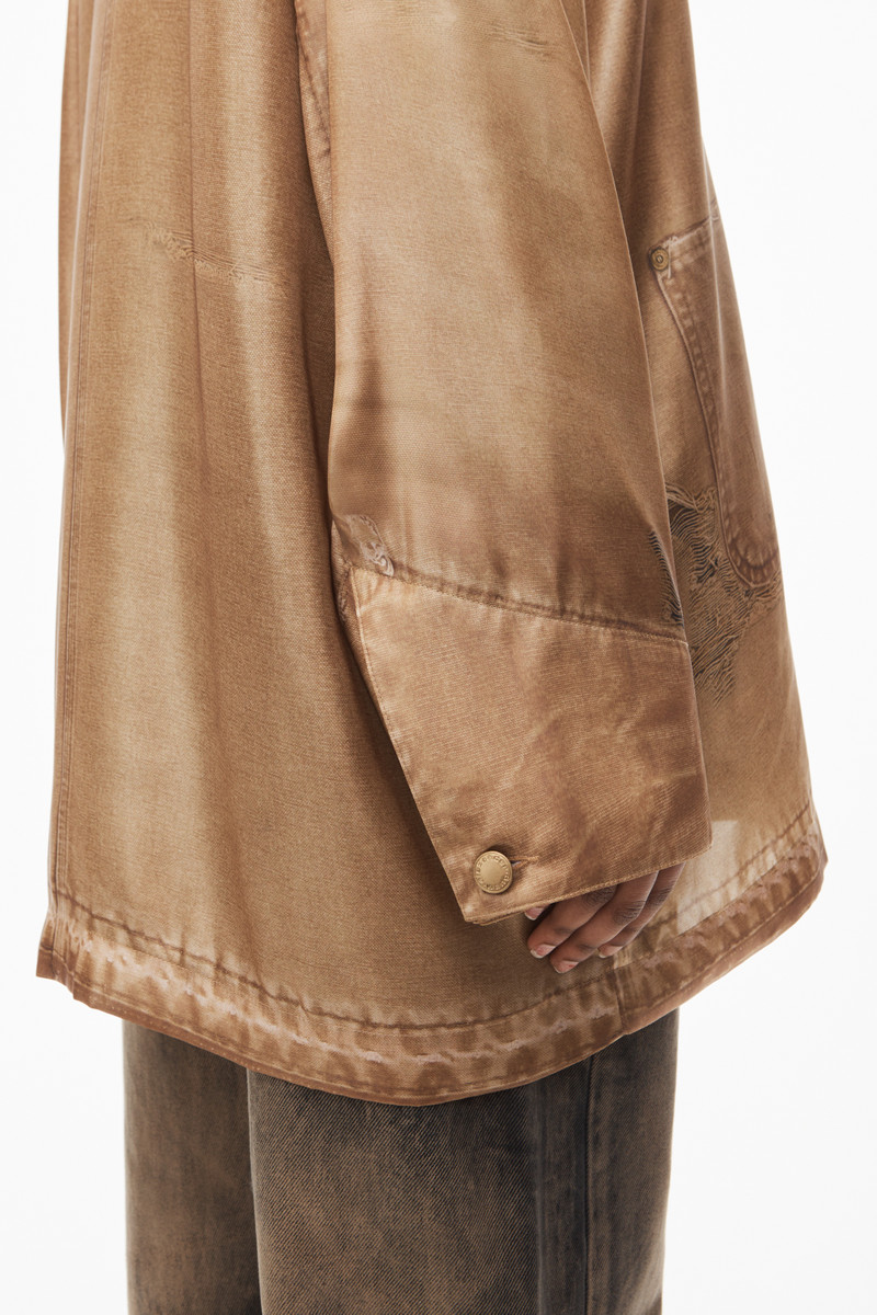 oversized shirt in workwewar trompe-l'oeil print 6