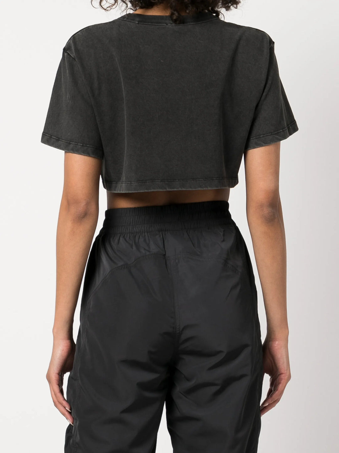 Crop Tee In Acid Wash Jersey - 4