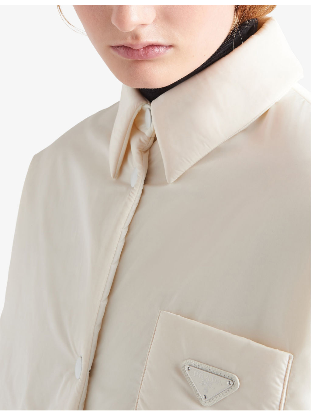 Light Padded Oversized Re-Nylon Jacket - 5