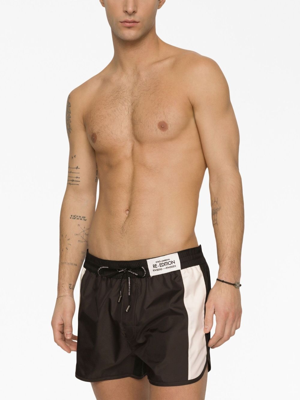 logo-patch swim shorts - 4