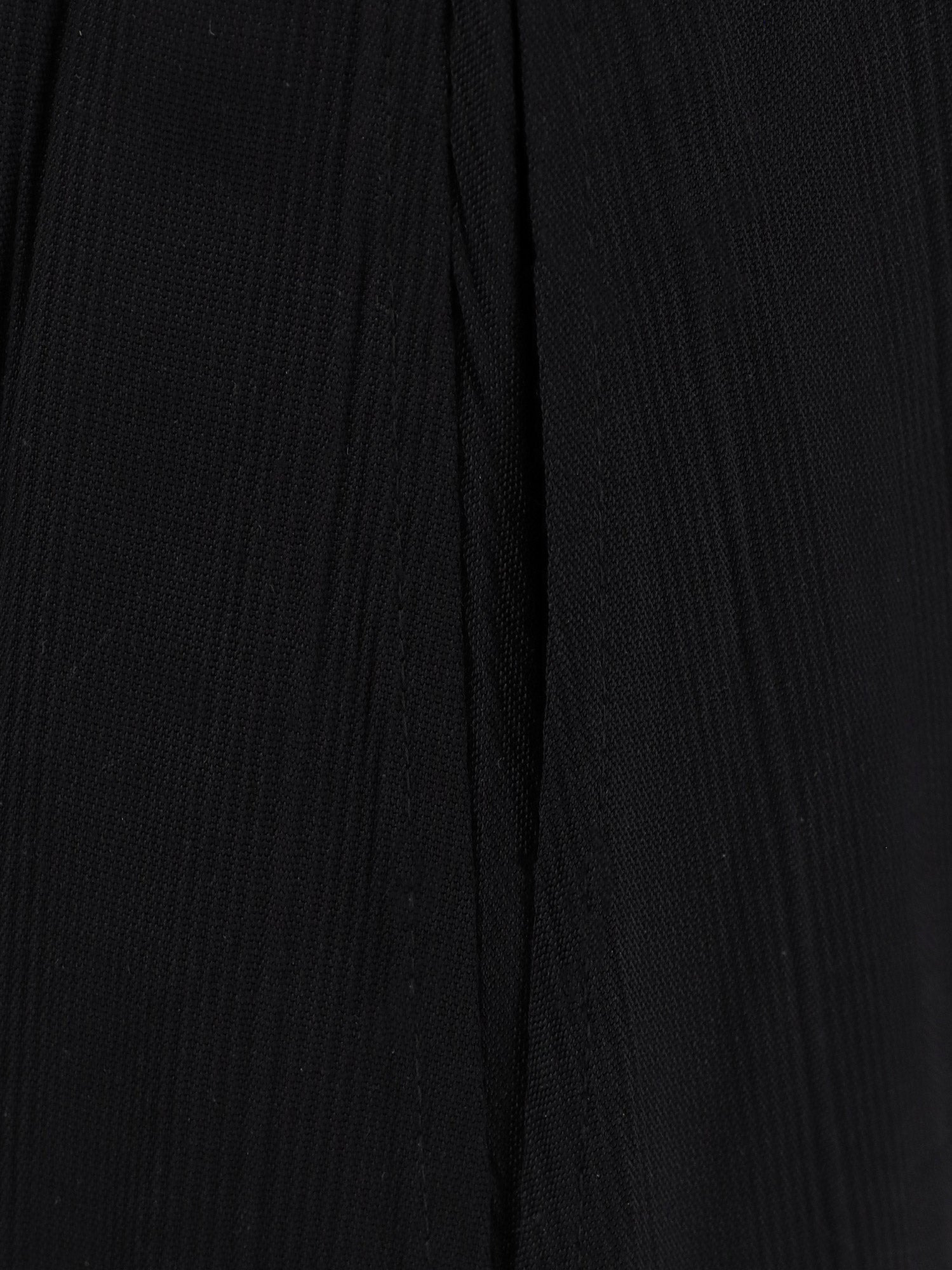 Woven Stripes Long Viscose Dress - 5