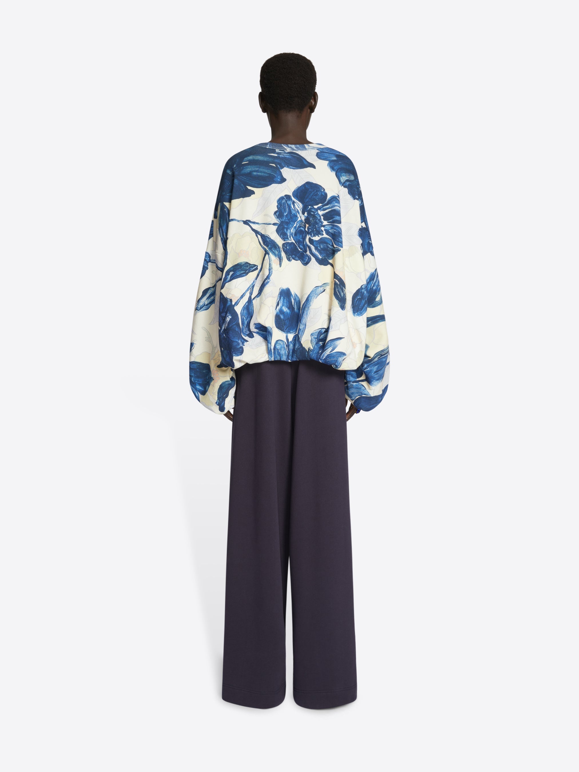 DRAPED SWEATSHIRT - 4