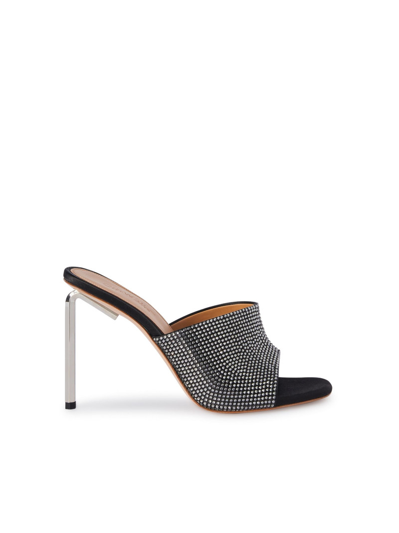 Shiny Allen Satin Mule 1