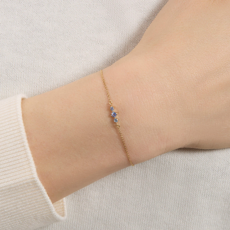 STONE AND STRAND Le Bleu Slider Bracelet outlook
