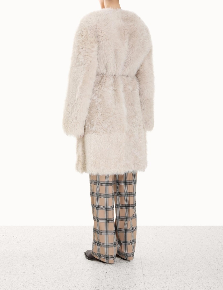 LUMINOSITY SHEARLING COAT - 4