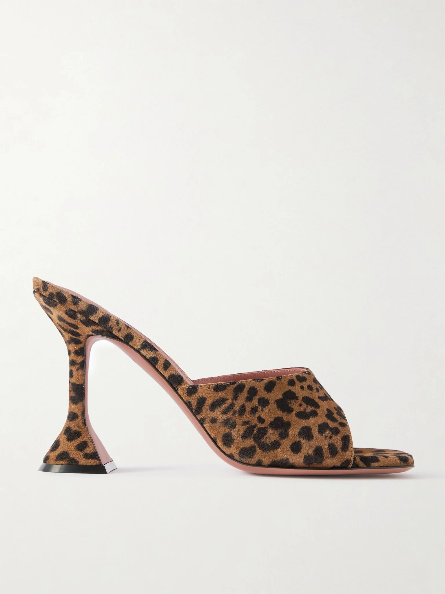 Lupita leopard-print suede mules Leopard print - 1