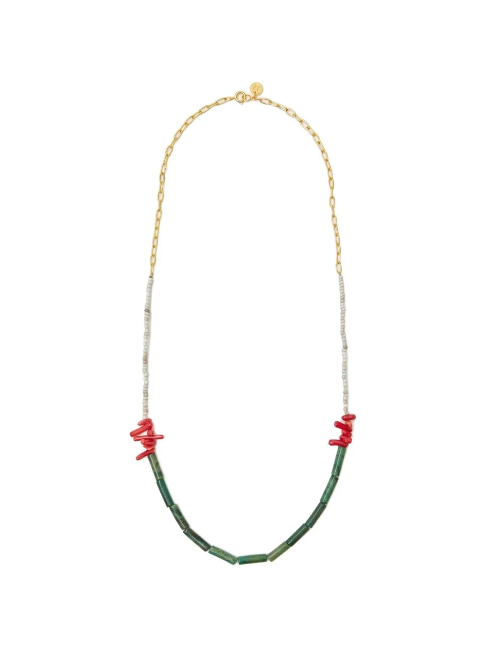 beaded chain necklace - 1