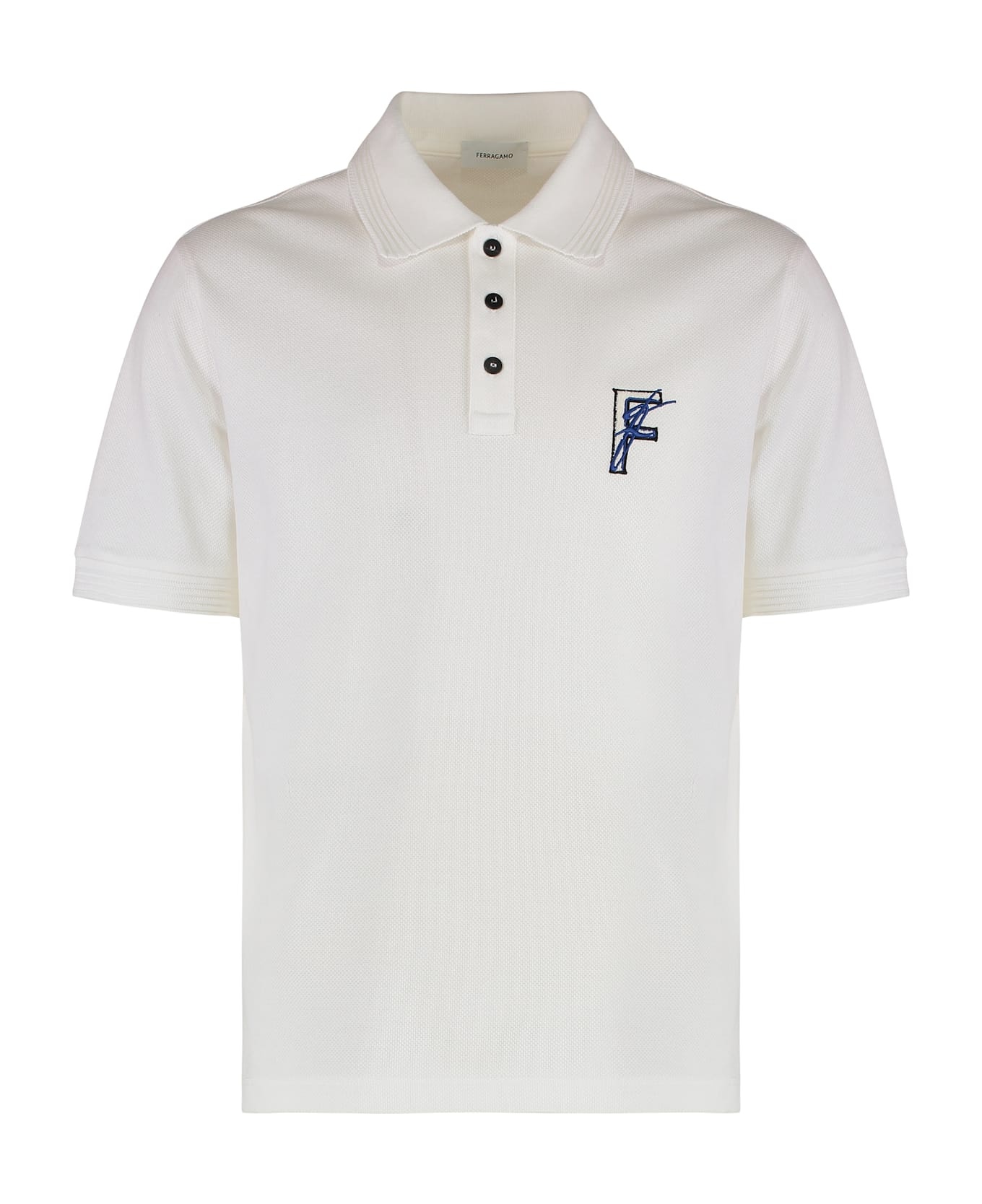 Cotton-piqué Polo Shirt - 1