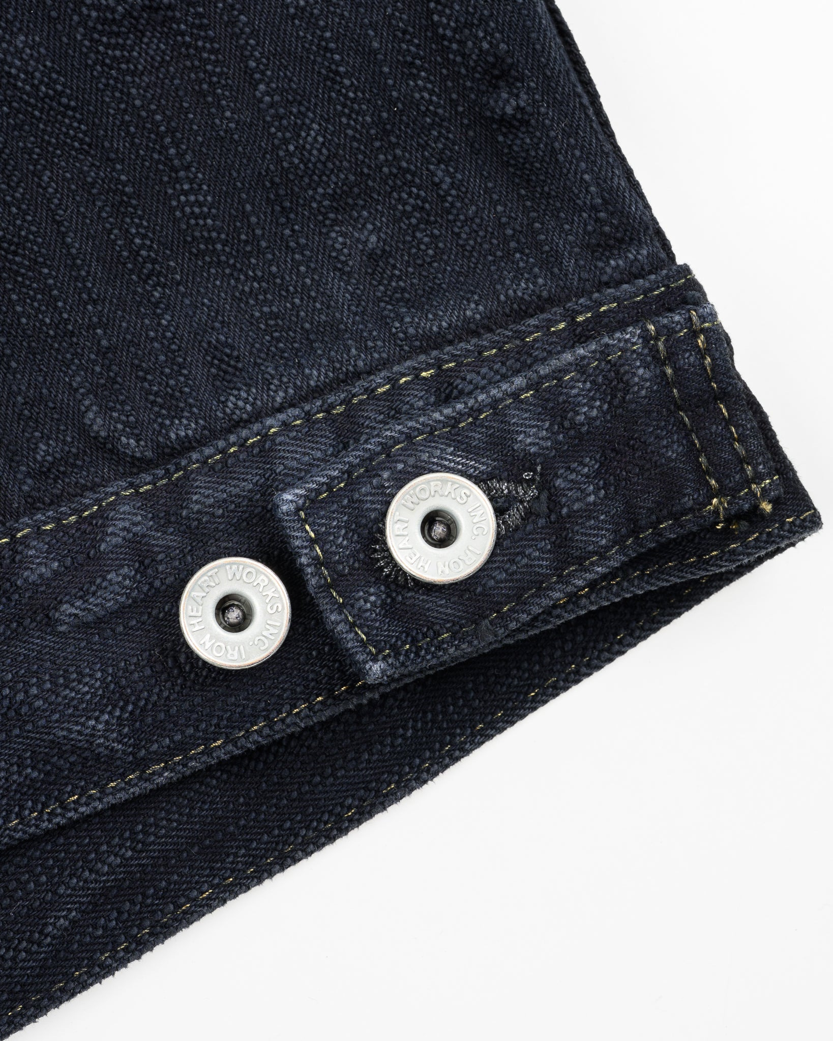 IH-526J-SLBod 16oz Slubby Selvedge Denim Type III Jacket - Indigo Overdyed Black - 17