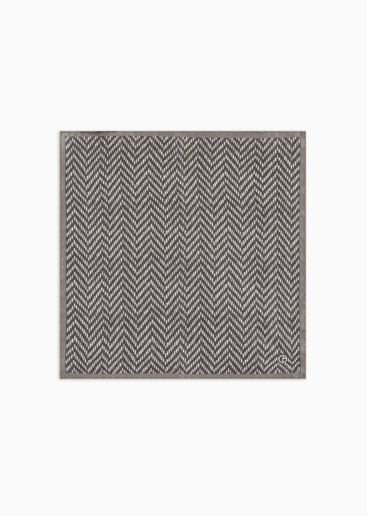 ASV printed silk pocket square - 1