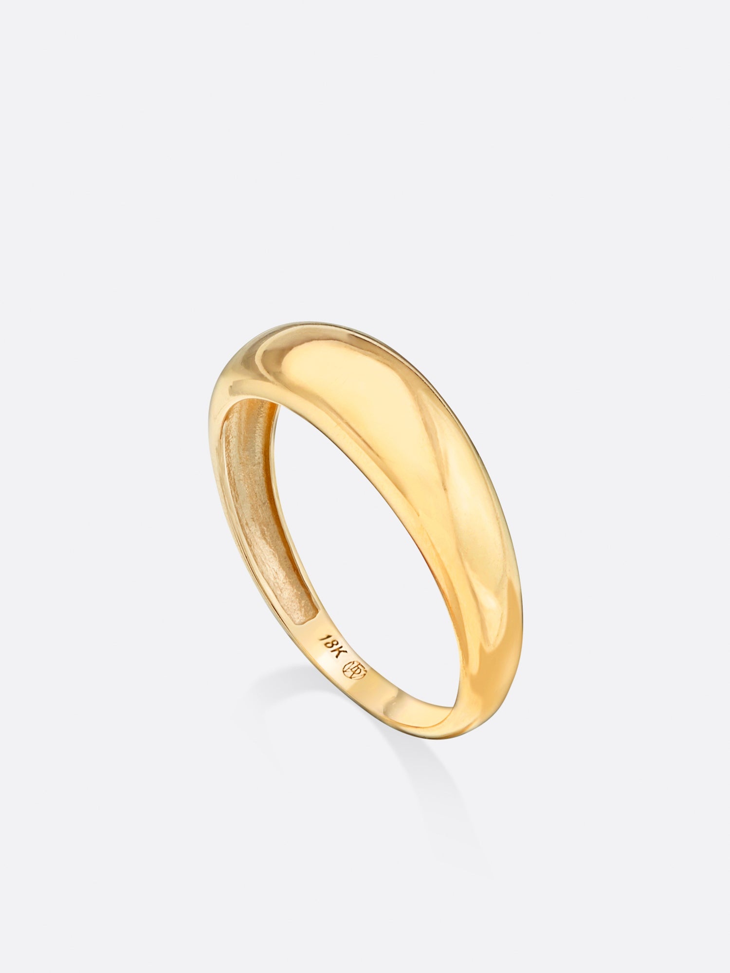 Icons Yellow Gold Everyday Dome Ring - 1