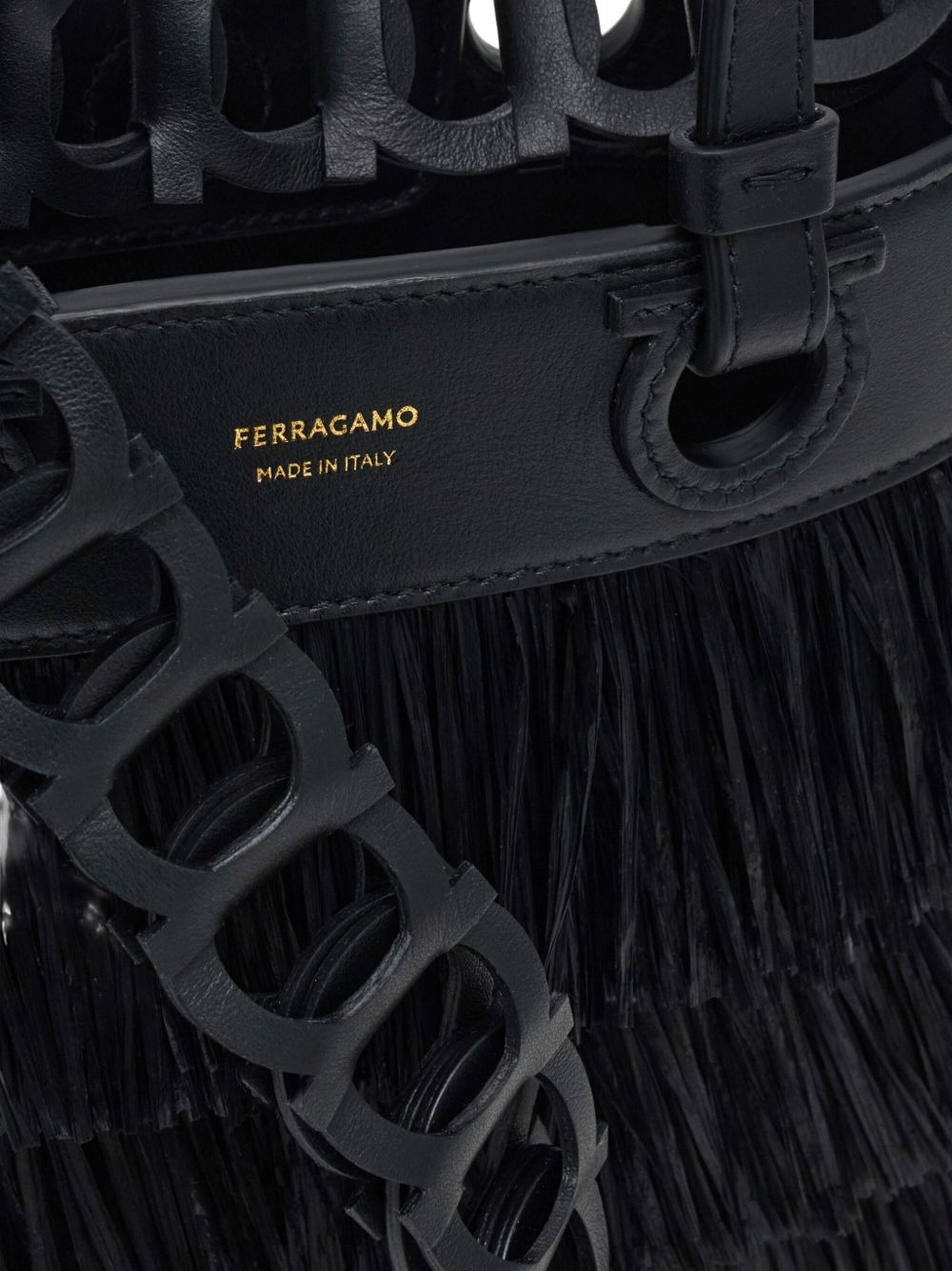 layered-fringe tote bag - 4