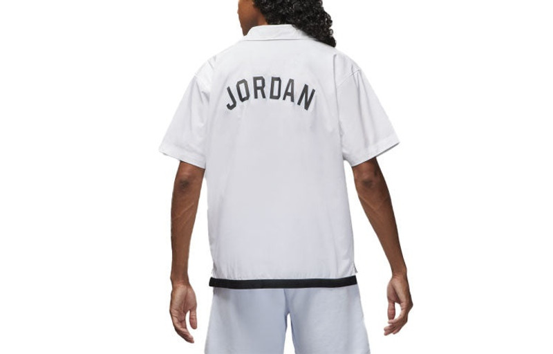 Jordan Air Jordan Solid Color Embroidered Alphabet Short Sleeve Shirt Men's White Gift for Him DM1417-100 outlook