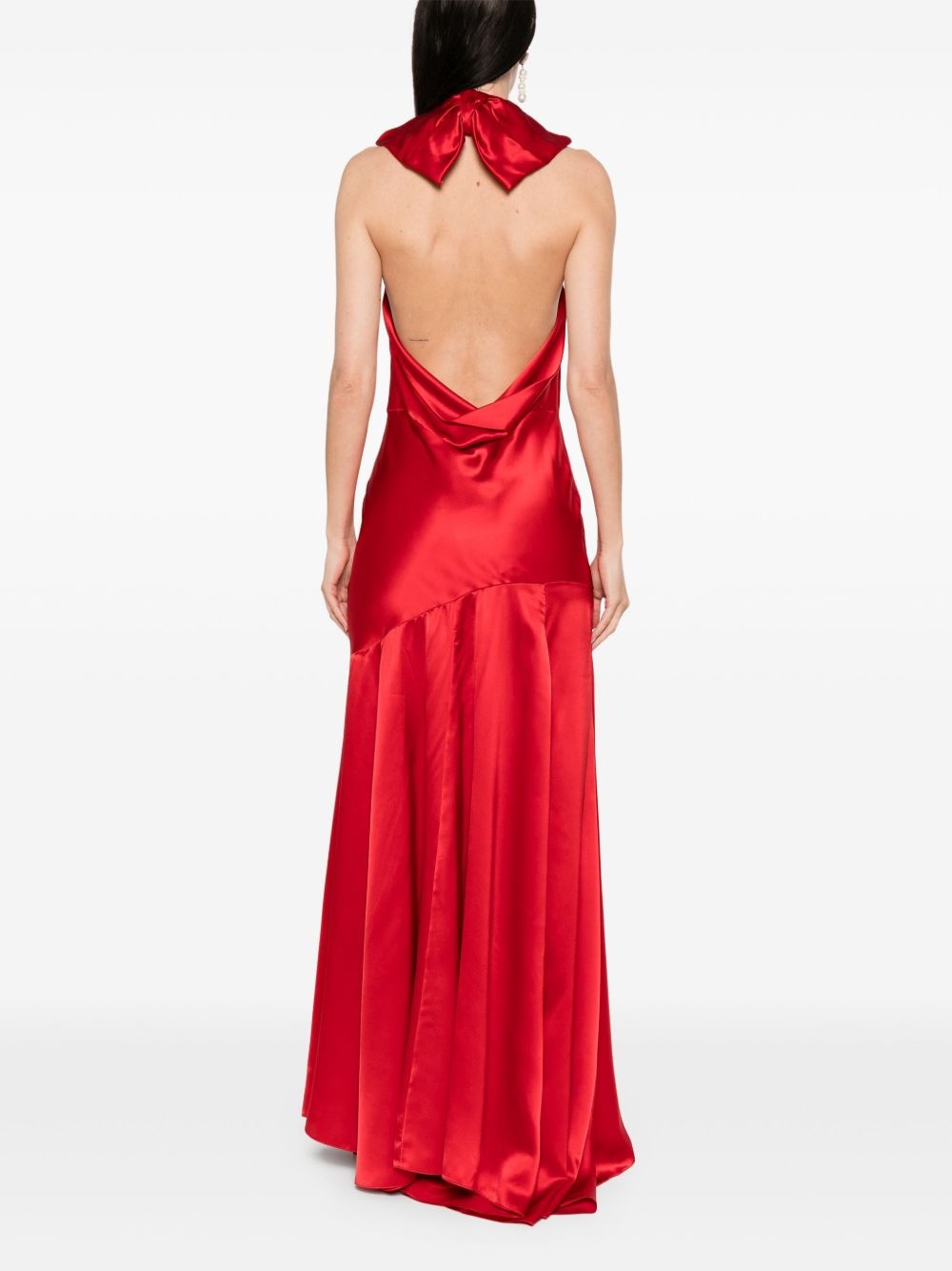 bow-detail gown - 4