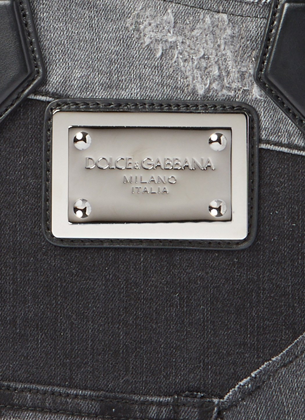 Dolce & Gabbana Men Small Patchwork Denim Tote Bag - 7