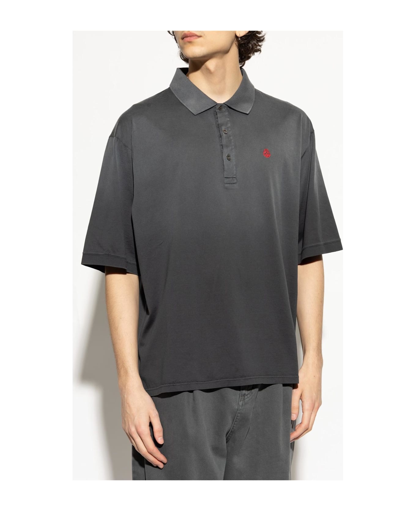 Alexander Mcqueen Cotton Polo With Embroidered Logo - 3