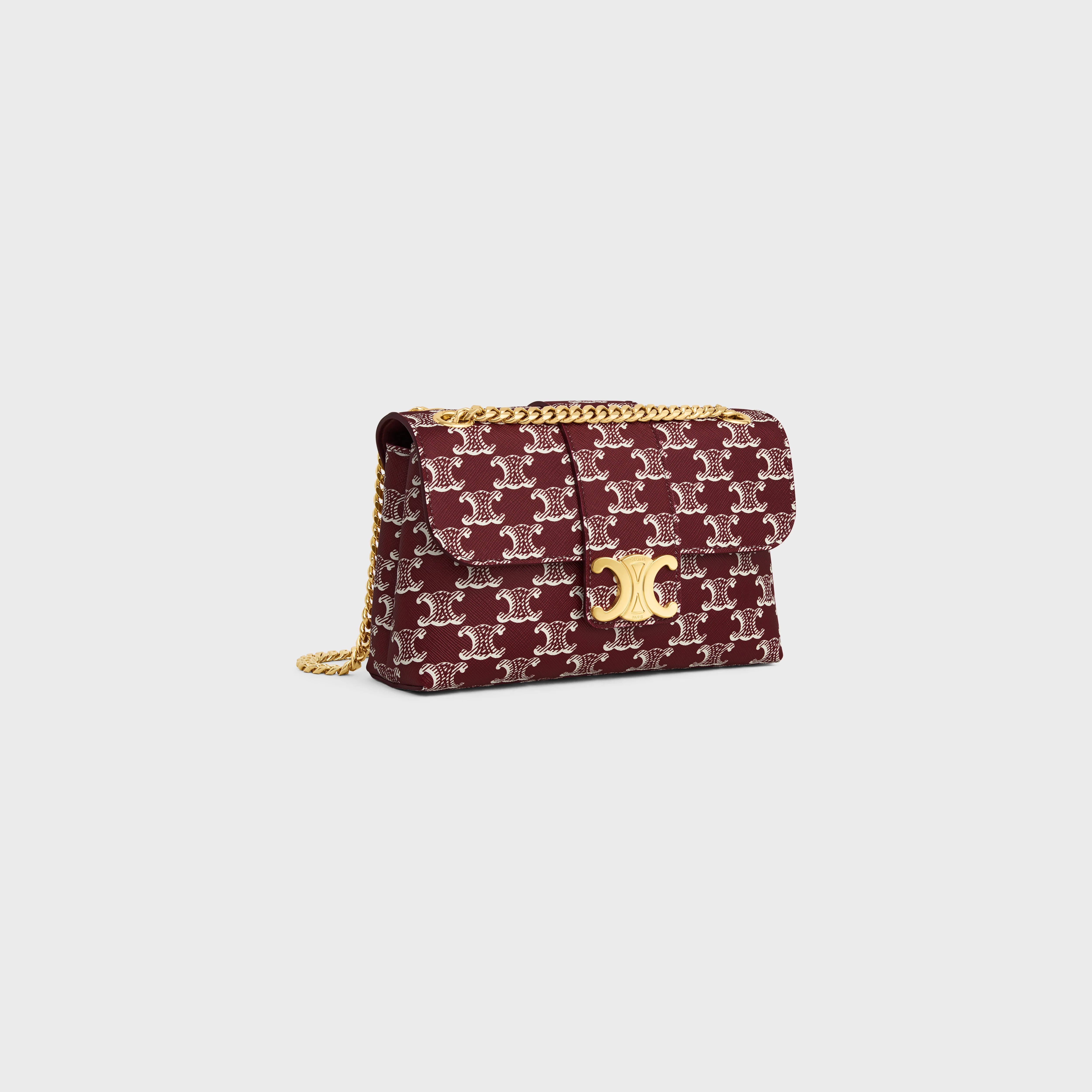 TEEN CELINE VICTOIRE BAG in TRIOMPHE CANVAS TWO-TONE - 2
