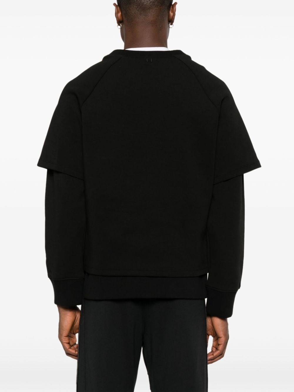 layered jersey sweatshirt - 4