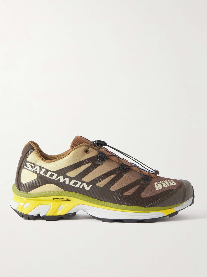 XT-4 Leather-Trimmed Mesh Sneakers - 1