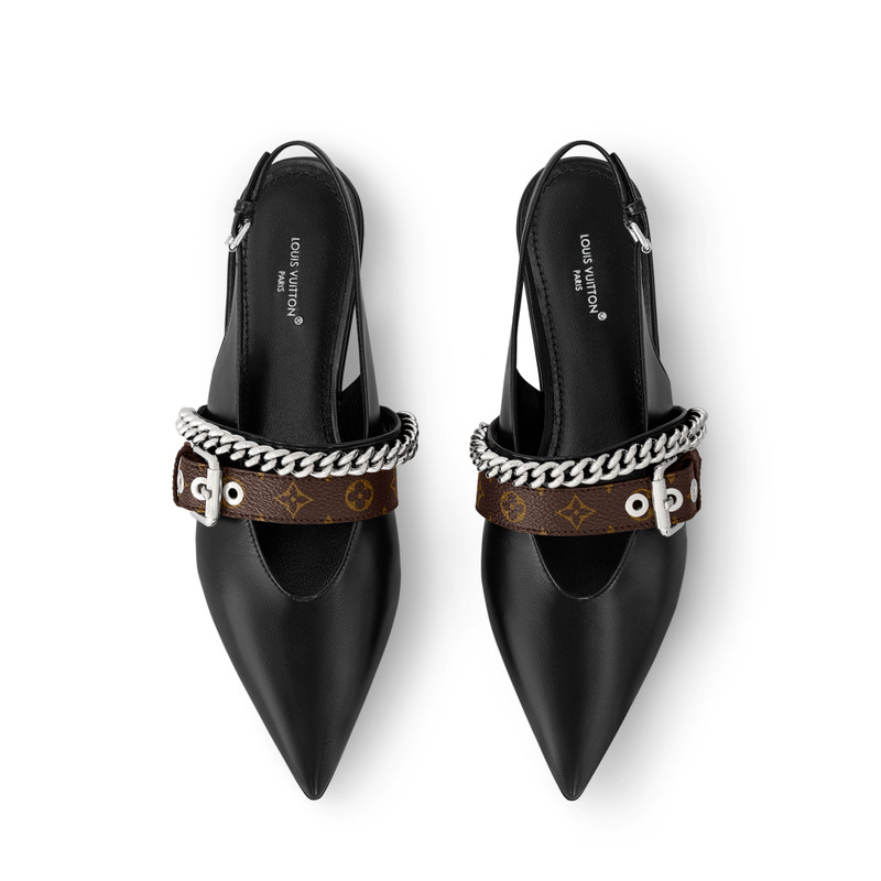 LV Vibe Slingback Flat Ballerina 3