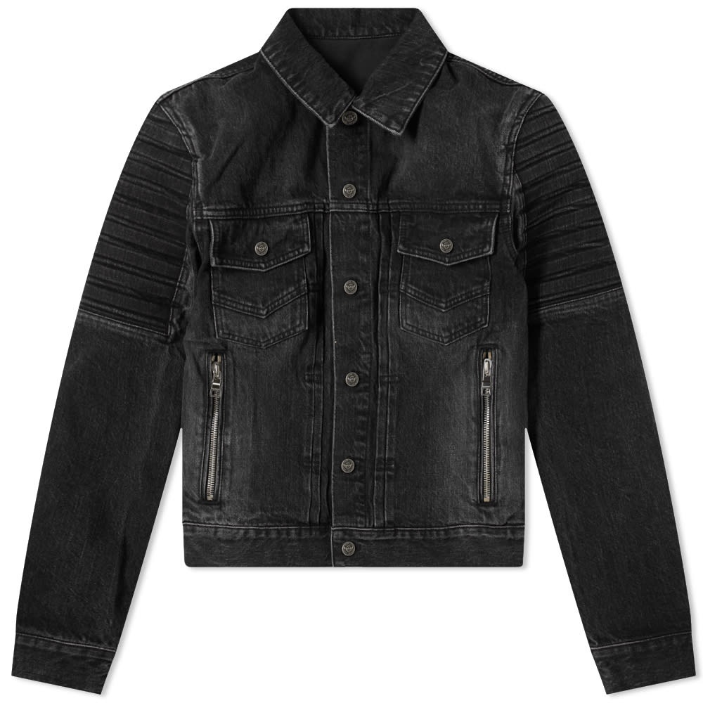 Balmain Distressed Denim Jacket - 1