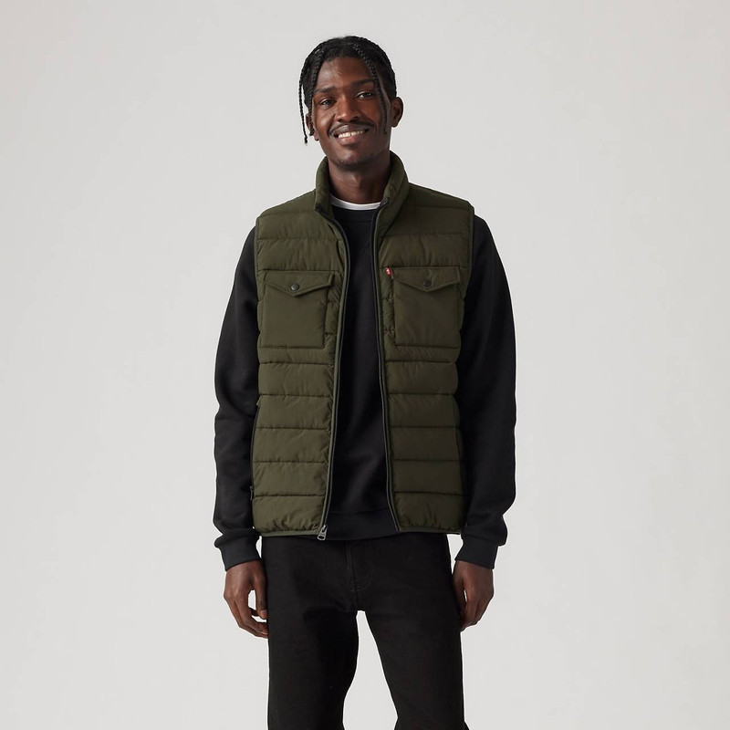 2 CHEST POCKET LIGHTWEIGHT QUILTED VEST 2