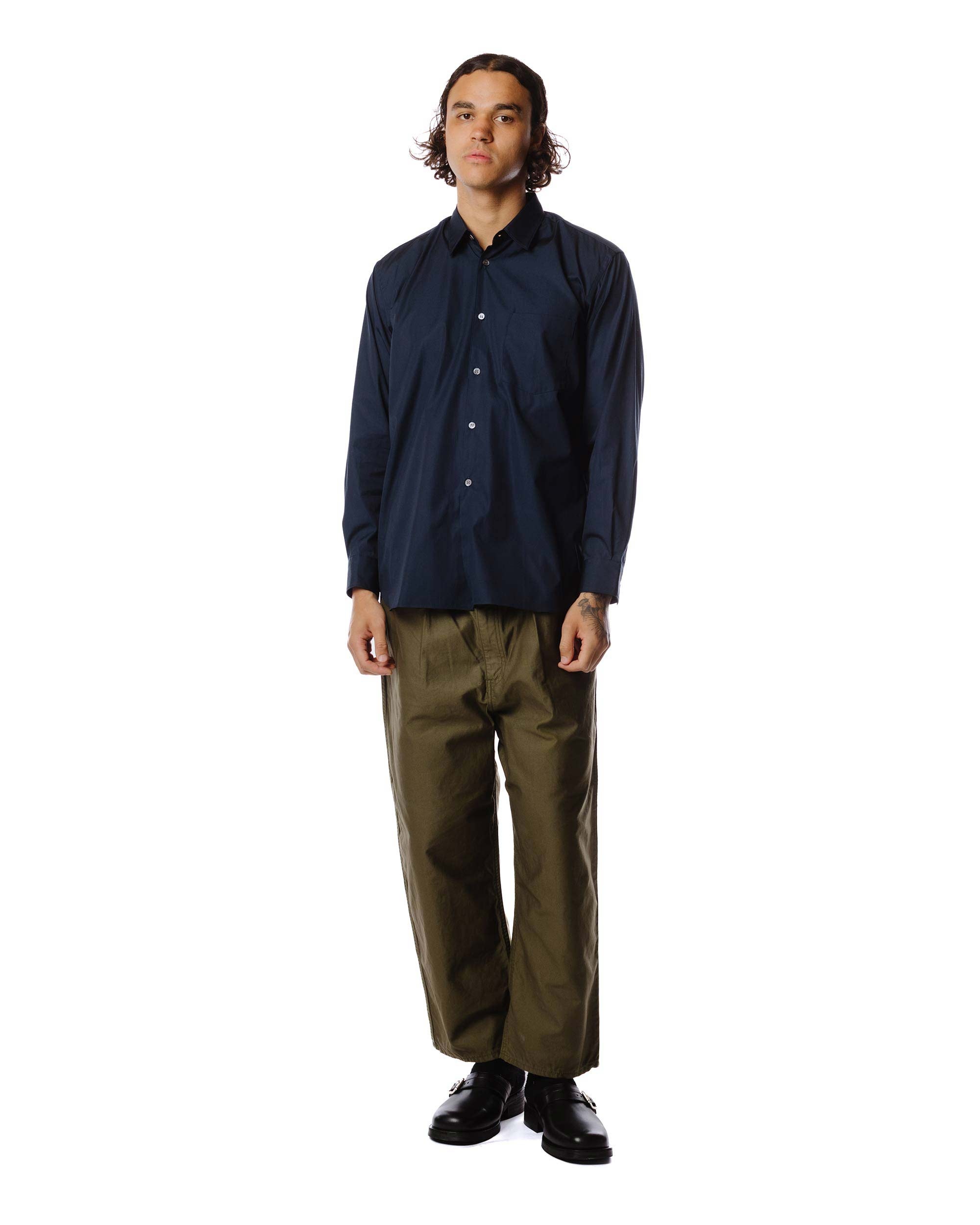 Wide Classic Shirt Navy - 4