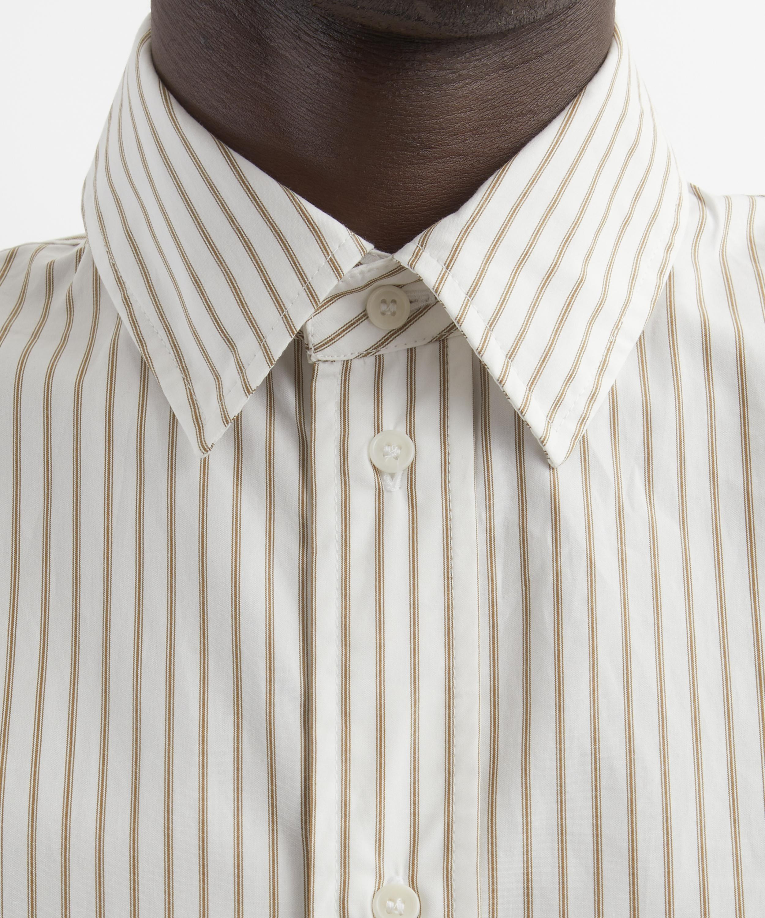Japanese Striped Cotton Players Shirt - 5