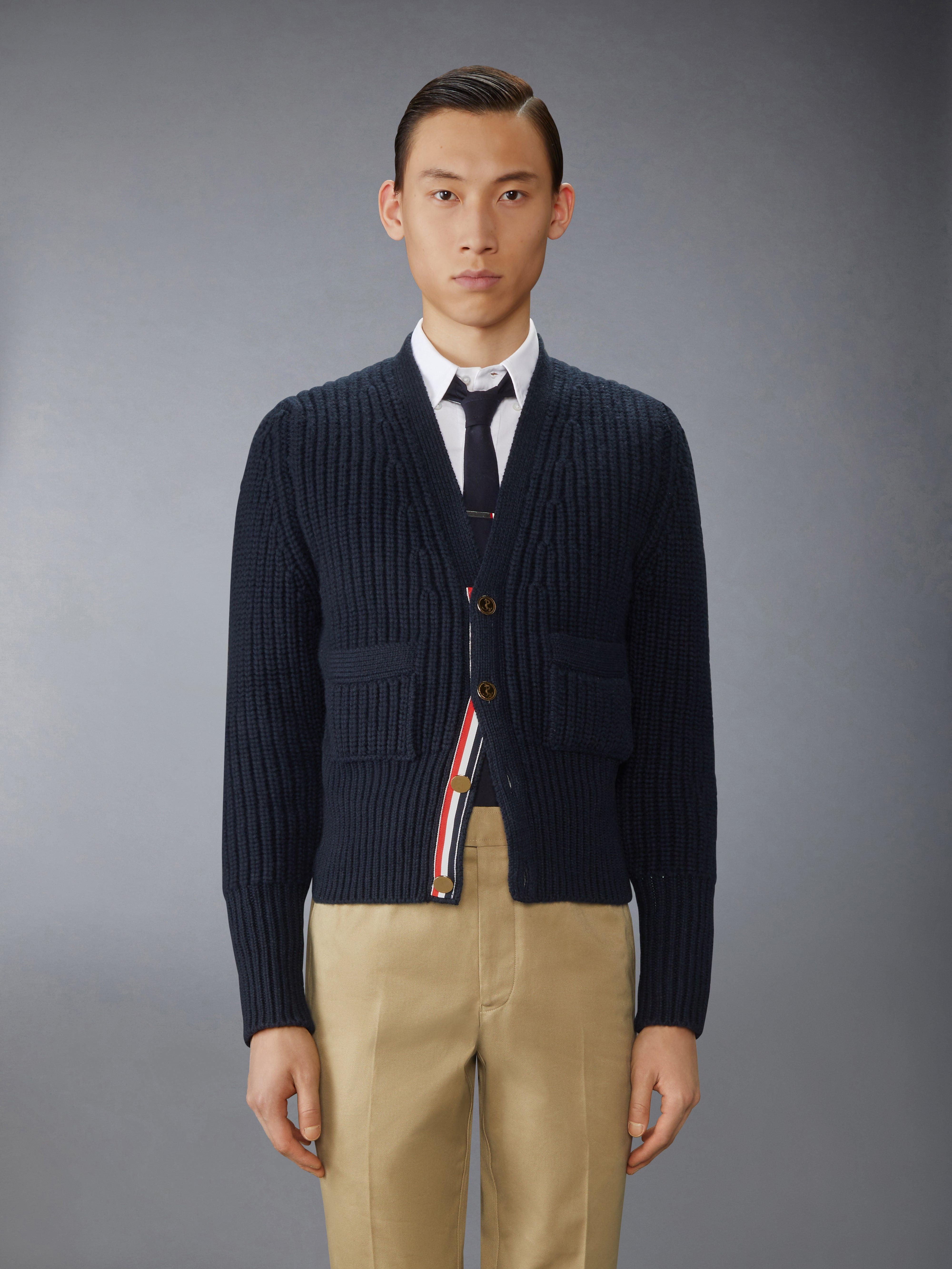 HALF STITCH CASHMERE CARDIGAN - 2
