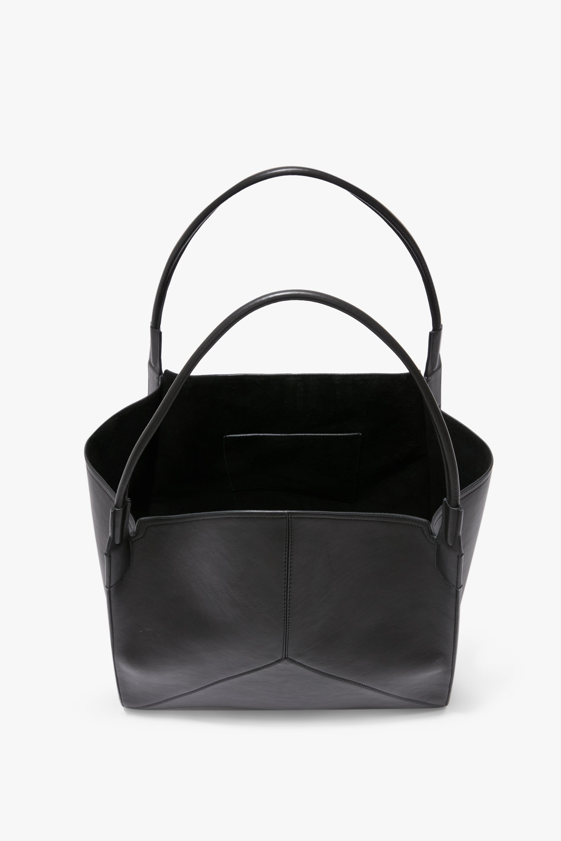 XL Victoria Tote In Black Soft Leather - 5