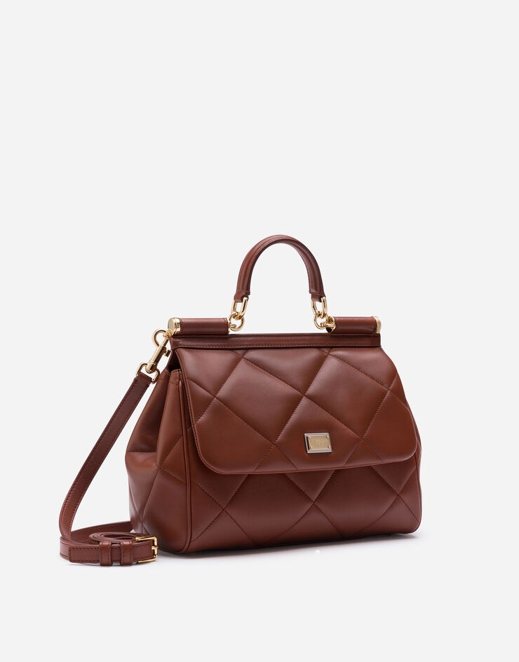 Medium Sicily bag in aria matelassé calfskin - 2