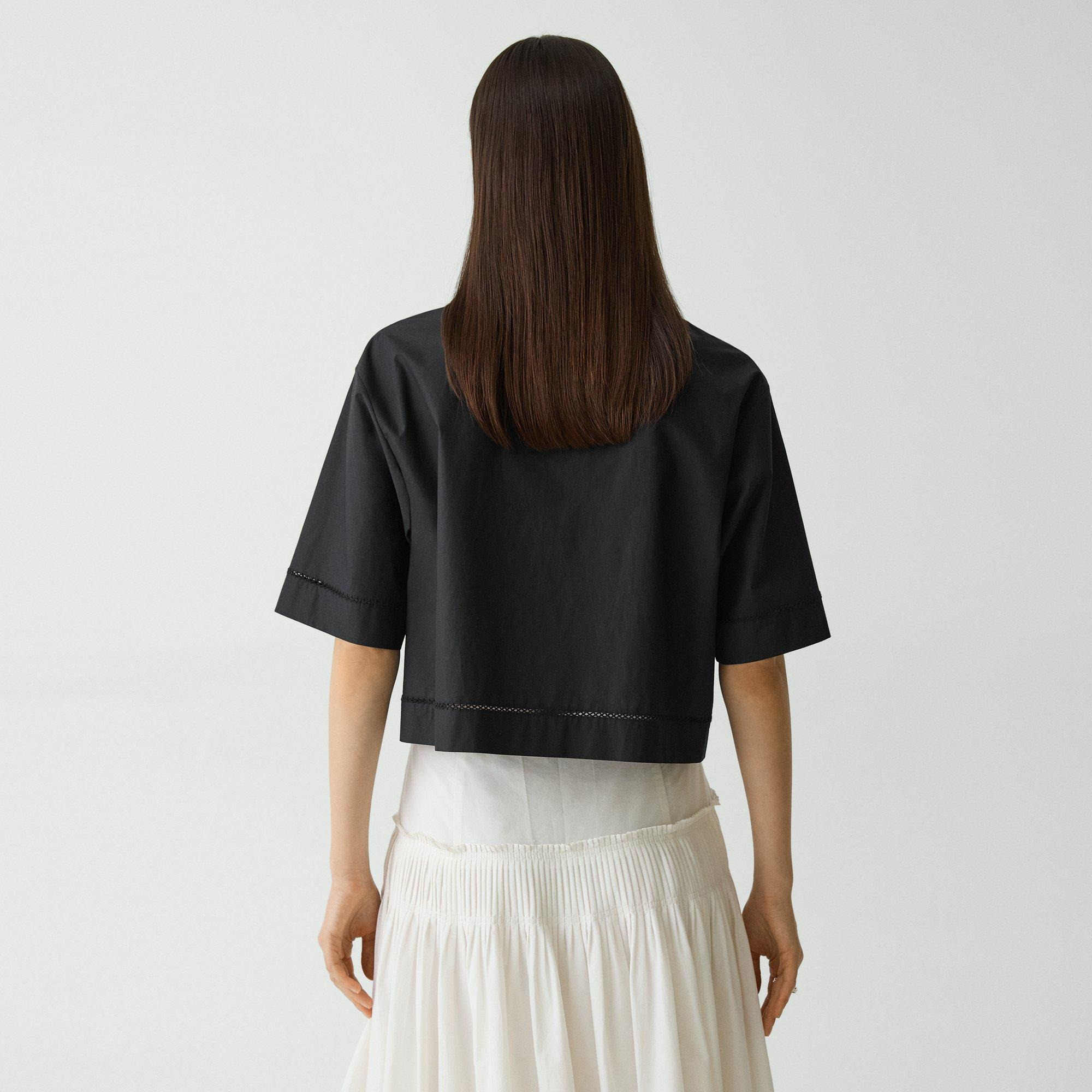 Boxy Camp Shirt in City Poplin - 4