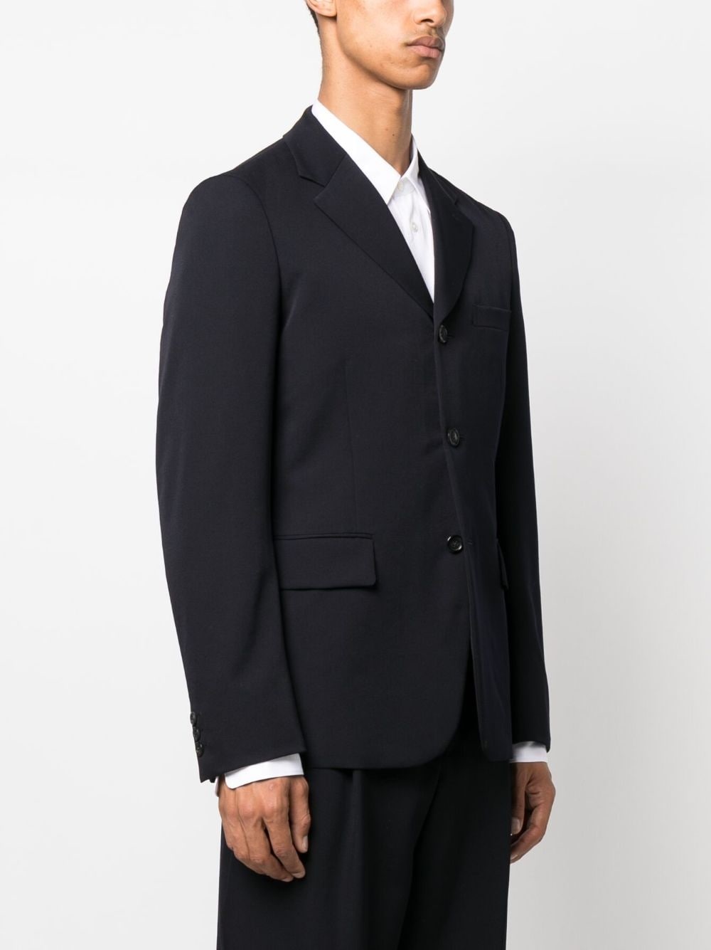 flared single-breasted coat - 5