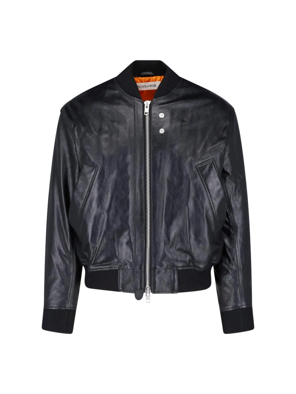 LEATHER BOMBER JACKET - 1